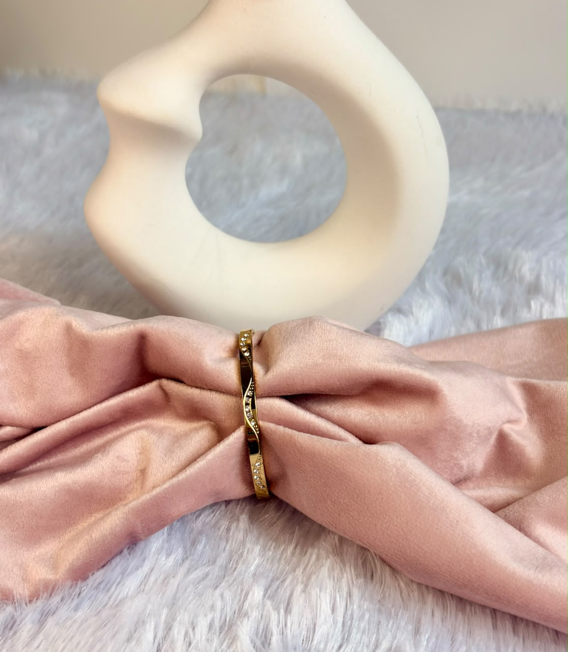 Twisted Rope Pavé Baby Kada