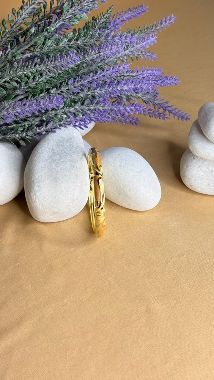 Ivory Marble Enamel Kada