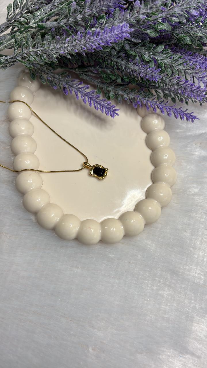 Onyx Baguette Pendant