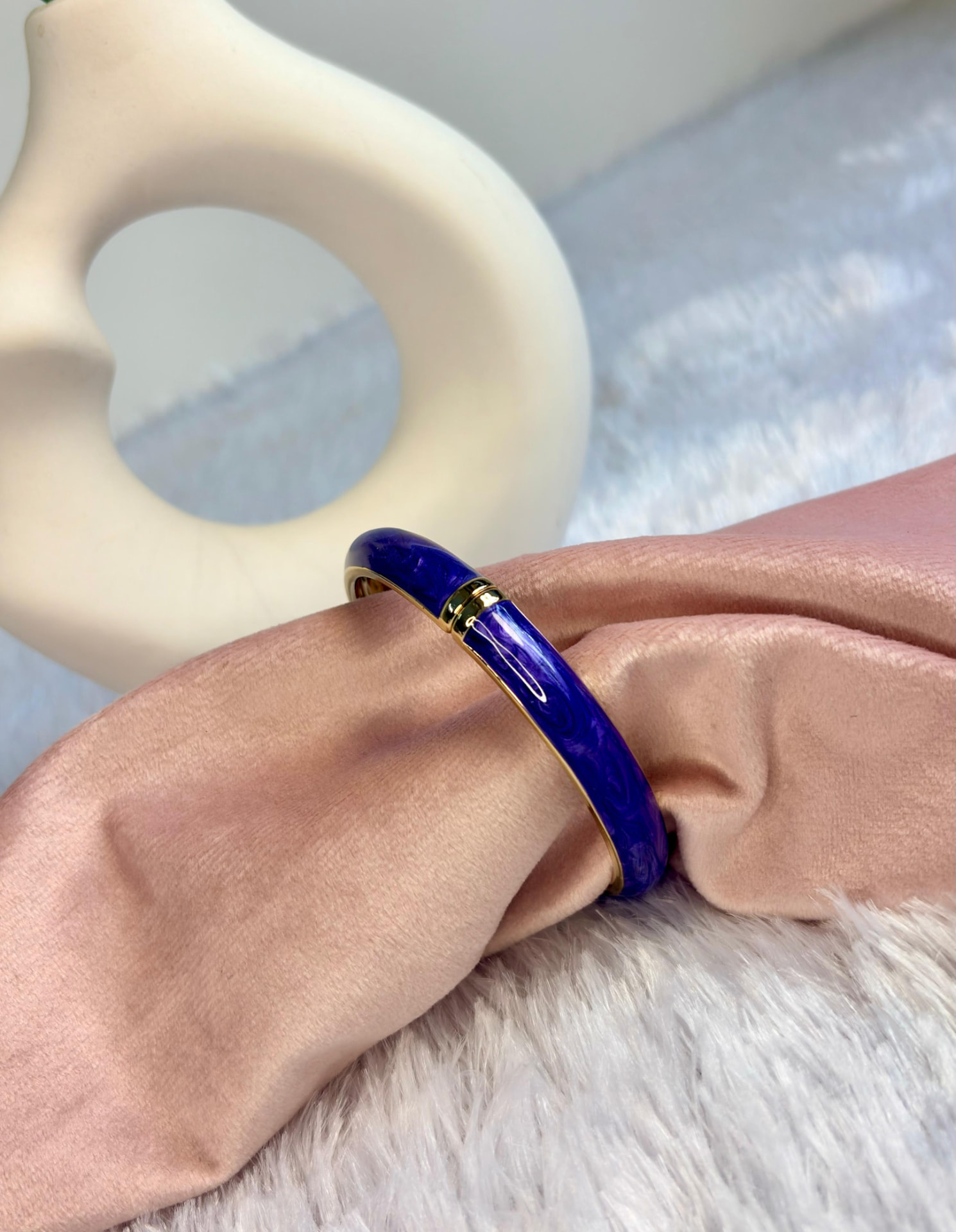 Royal Purple Enamel Kada