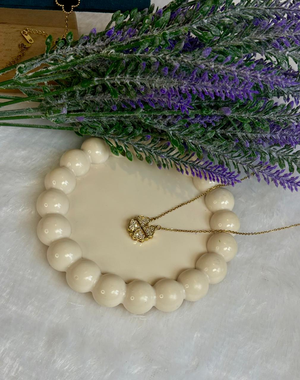 Pavé Clover Pendant