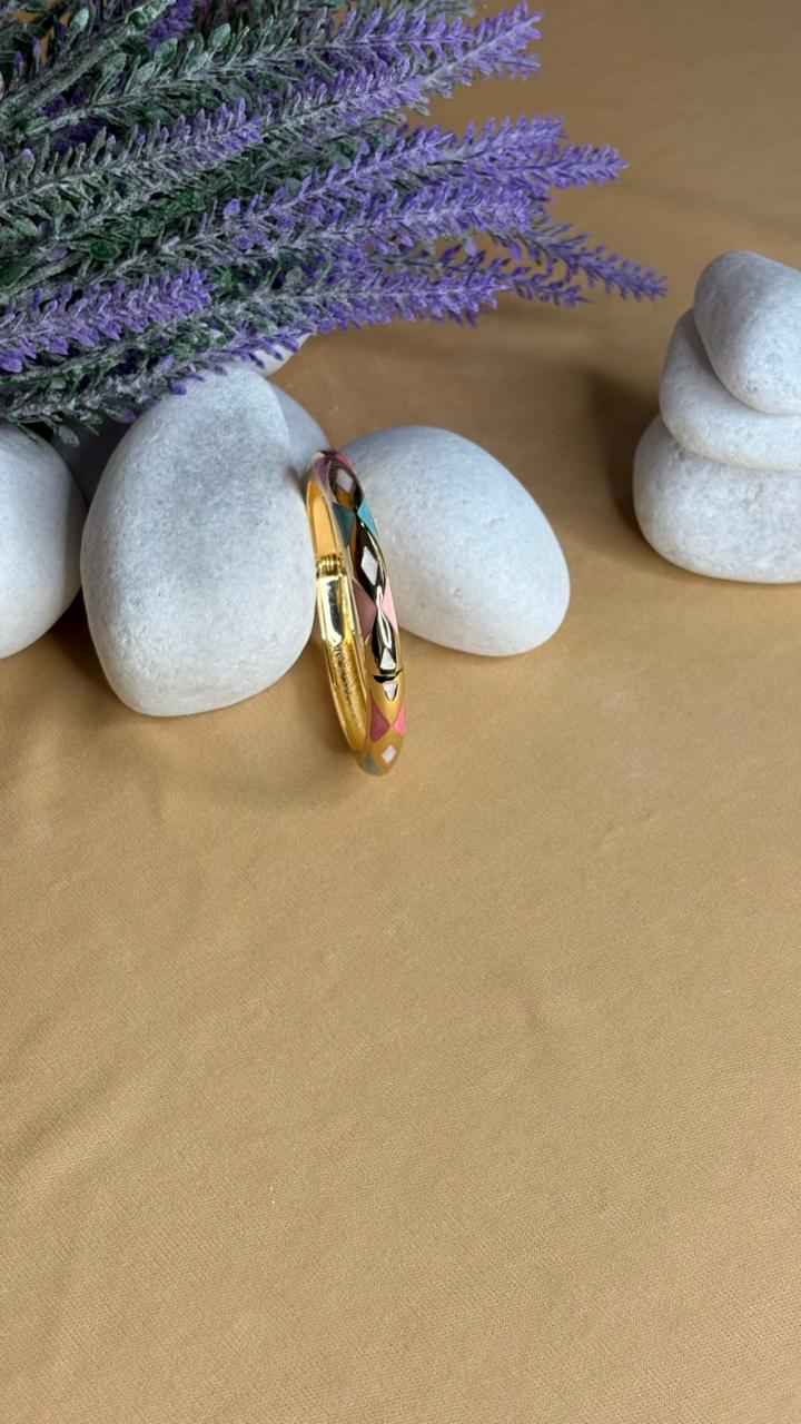 Pastel Harlequin Enamel Kada