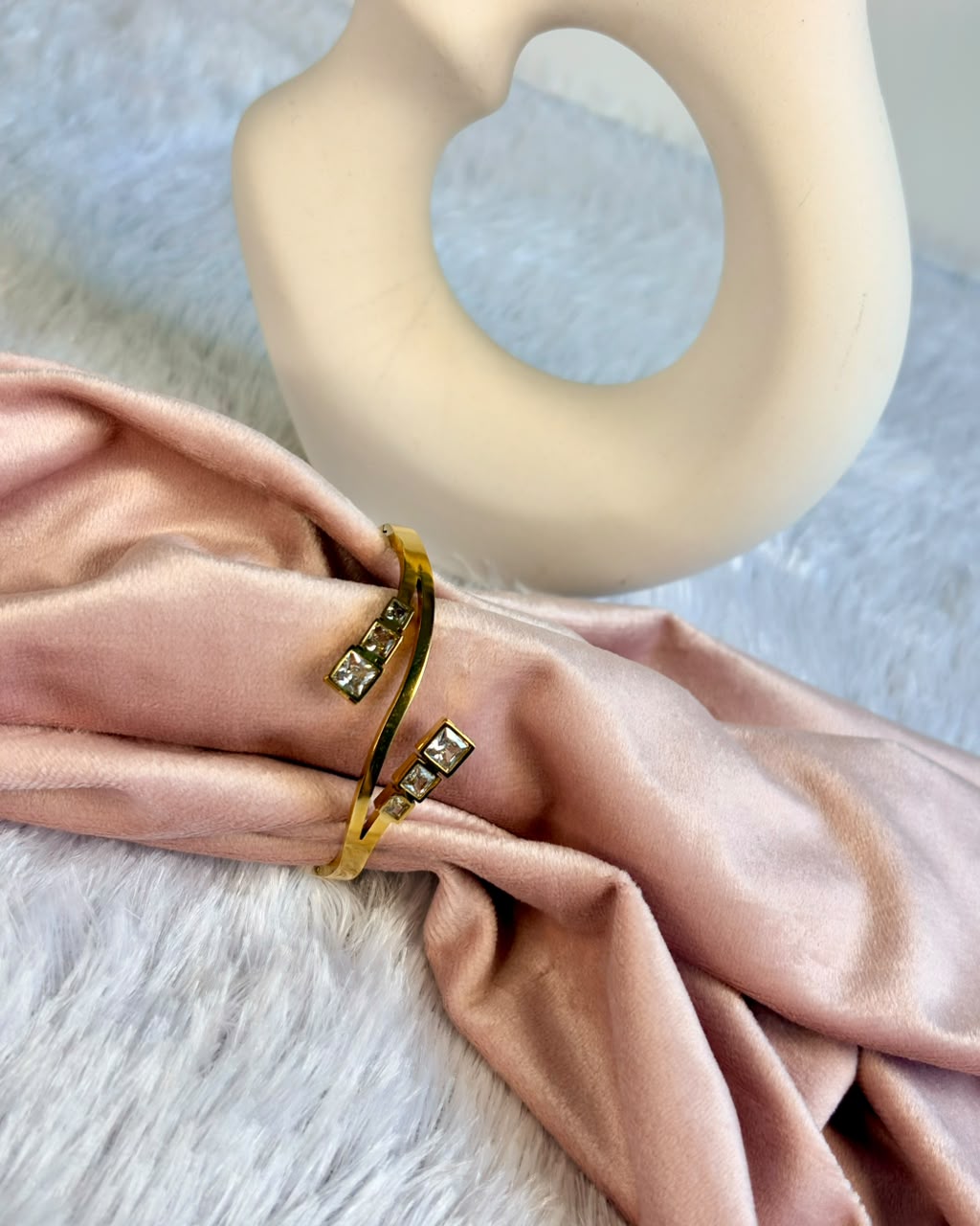 Wrap Square CZ Baby Kada