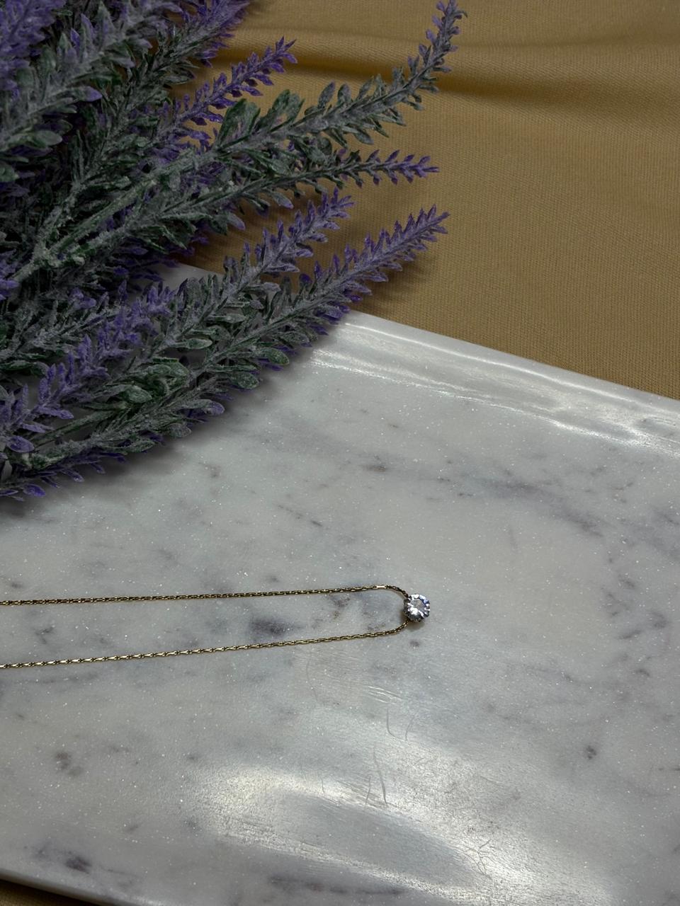 CZ Solitaire Pendant