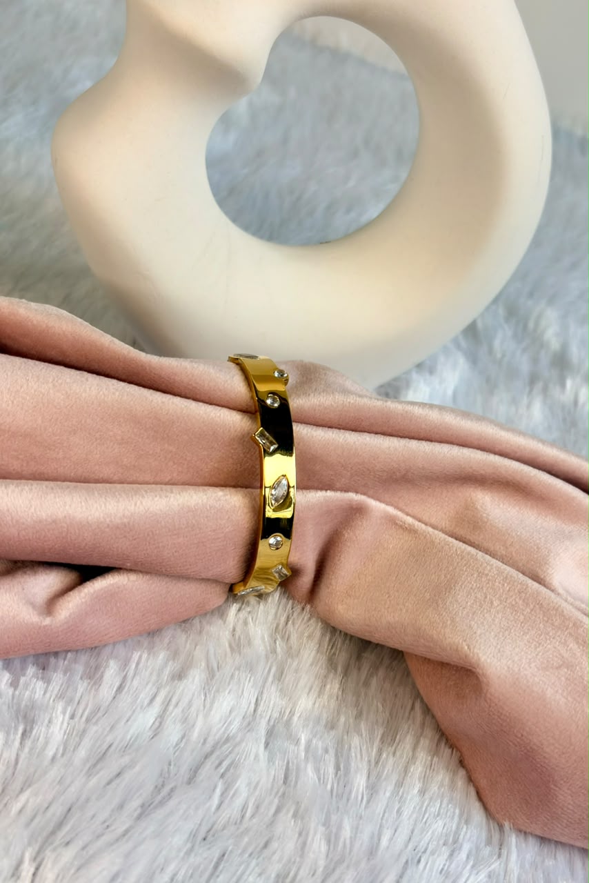 Mixed Cut Crystal Baby Kada